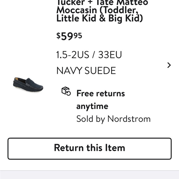 Tucker +Tate Navy Loafers - Picture 6 of 6